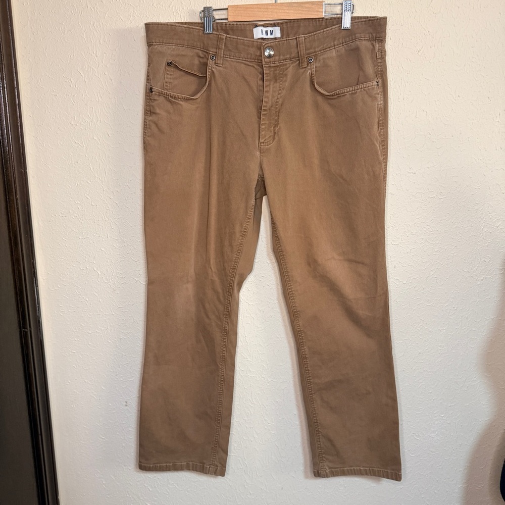 ROWM Men’s Size 38x30 Brown Straight-Leg Pants Career Casual Office Work